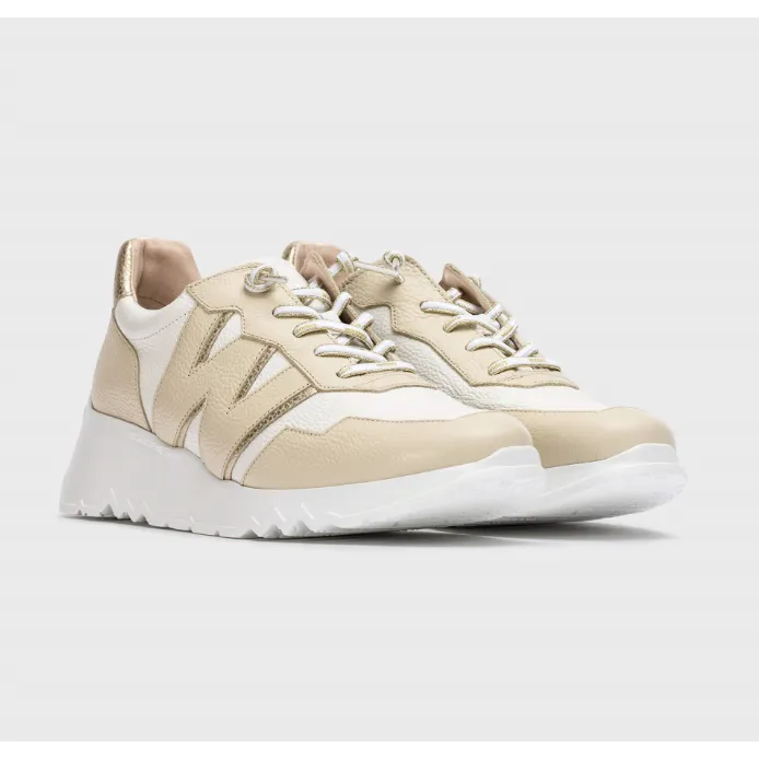 Wonders Womens Trainer Kyoto E-6741 Cream/Off White